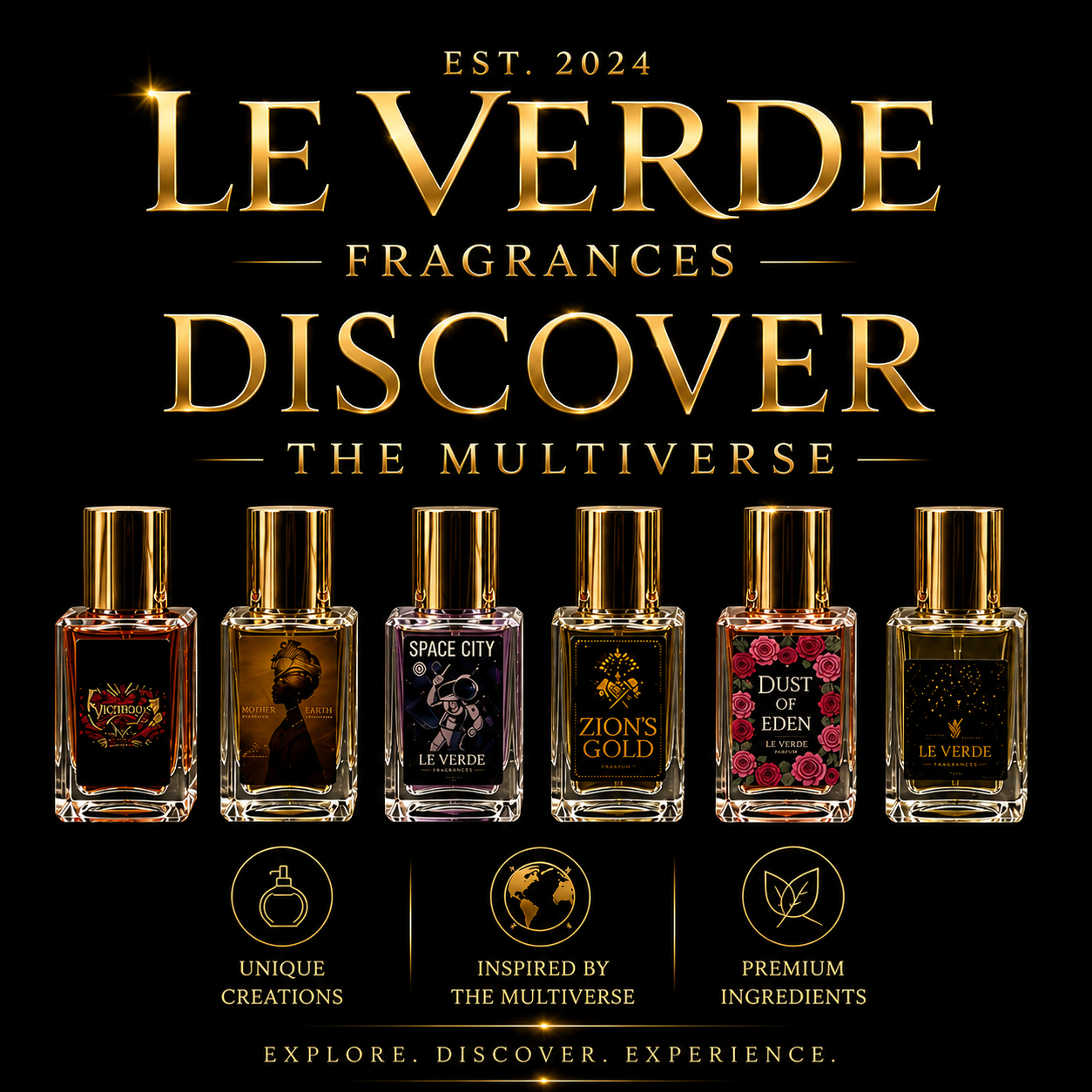 Le Verde’s Multiverse 8 /2ml sample bottles